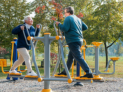 Public fitness park equipments