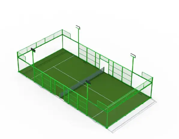Standard Panoramic Padel Court Installation in Dubai, UAE, Qatar, Oman, Kuwait, Saudi Arabia and India by Mammot Sports